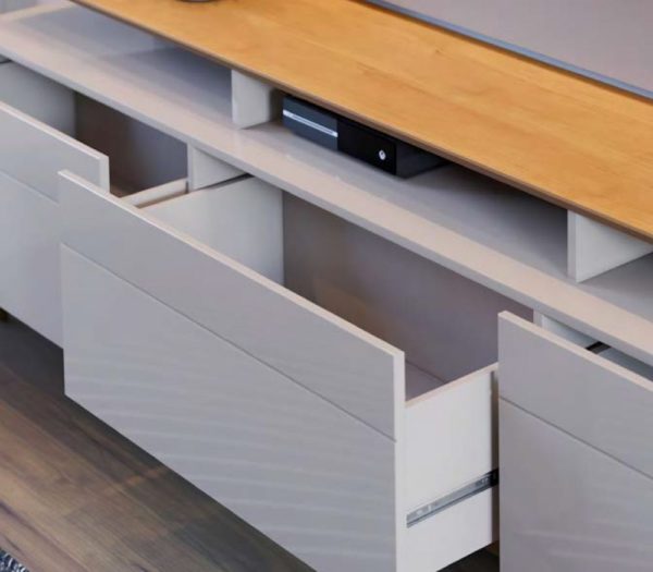 Conj Rack+Painel Classic 1.8 Off White/Nature - Image 4