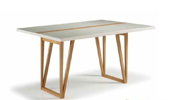 Mesa Espelho Base Madeira 180x100