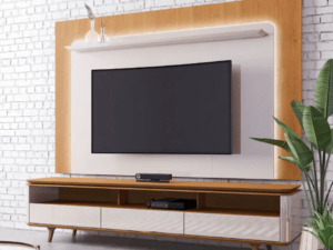 Conj Rack + Painel Arc 3 Gavetas Off/Nature Larg 2.18