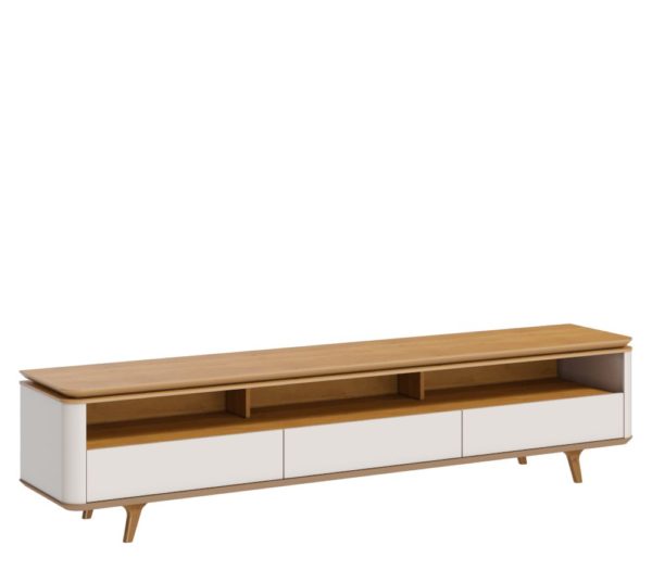 Rack Arc 3 Gavetas Off White/Nature Larg 2,18 cm - Image 3