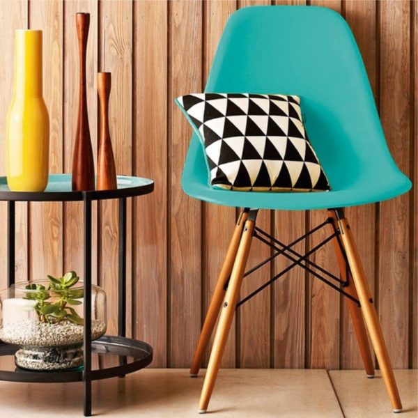 Cadeira Eames Eiffel Verde Tifanny